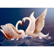 Charger l&#39;image dans la galerie, Cygne - peinture en diamant complet - 40x30cm
