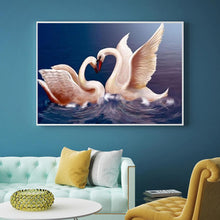 Charger l&#39;image dans la galerie, Cygne - peinture en diamant complet - 40x30cm
