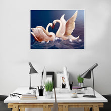 Charger l&#39;image dans la galerie, Cygne - peinture en diamant complet - 40x30cm
