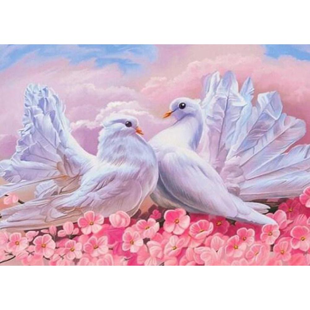 Oiseaux - peinture en diamant complet - 40x30cm