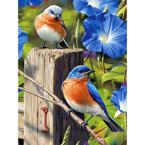 Oiseau - peinture en diamant complet - 40x30cm