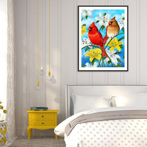 Oiseau - peinture en diamant complet - 40x30cm