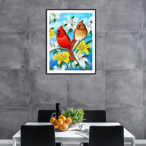 Oiseau - peinture en diamant complet - 40x30cm