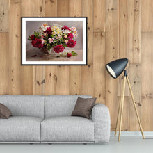 Charger l&#39;image dans la galerie, Fleur - peinture en diamant complet - 40x30cm
