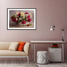 Charger l&#39;image dans la galerie, Fleur - peinture en diamant complet - 40x30cm
