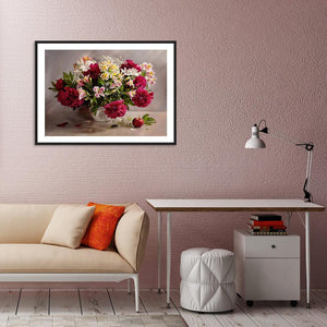 Fleur - peinture en diamant complet - 40x30cm