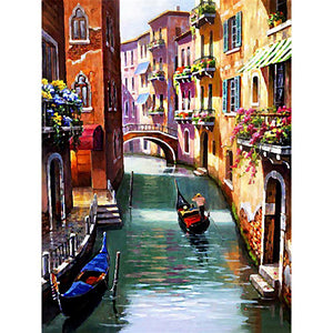 Paysage - peinture en diamant complet - 40x30cm