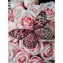 Charger l&#39;image dans la galerie, Papillon - peinture en diamant complet - 40x30cm

