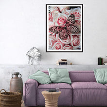 Charger l&#39;image dans la galerie, Papillon - peinture en diamant complet - 40x30cm
