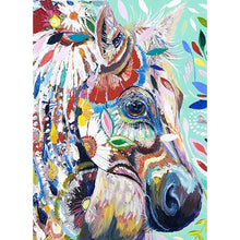 Charger l&#39;image dans la galerie, Cheval - diamant rond complet - 30x40cm
