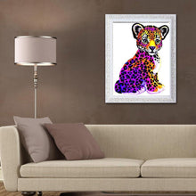 Charger l&#39;image dans la galerie, Léopard - diamant rond complet - 30x40cm
