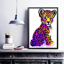 Charger l&#39;image dans la galerie, Léopard - diamant rond complet - 30x40cm

