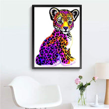 Charger l&#39;image dans la galerie, Léopard - diamant rond complet - 30x40cm

