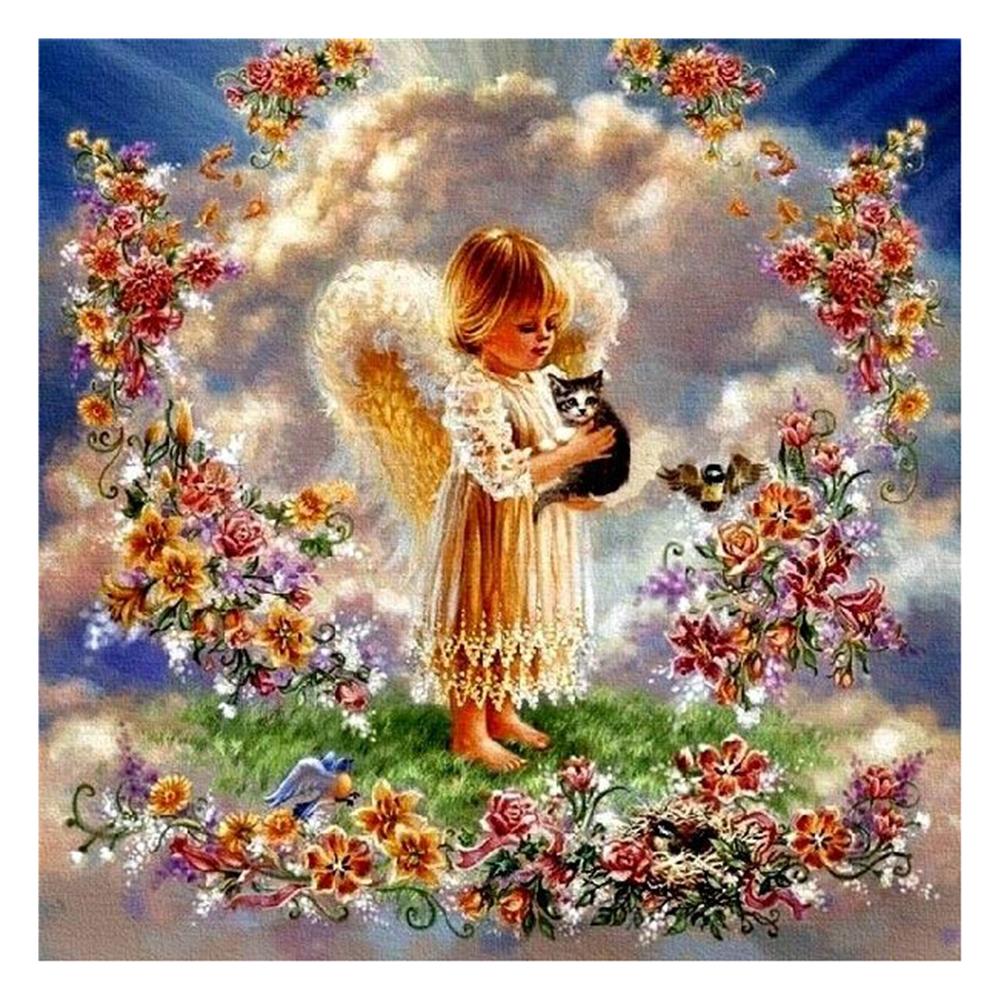 Bébé d’ange - peinture complète de diamant - 30x30cm