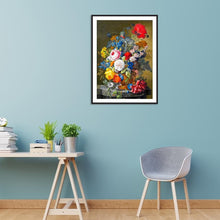 Charger l&#39;image dans la galerie, Fleurs - peinture en diamant complet - 40x30cm
