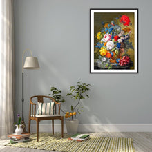 Charger l&#39;image dans la galerie, Fleurs - peinture en diamant complet - 40x30cm
