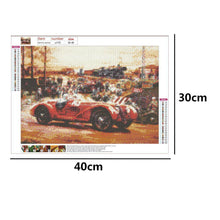Charger l&#39;image dans la galerie, Voiture - diamant rond complet - 40x30cm
