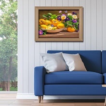 Charger l&#39;image dans la galerie, Fruit - diamant rond complet - 40x30cm
