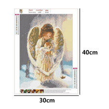 Charger l&#39;image dans la galerie, Bébé d’ange - diamant rond complet - 40x30cm
