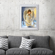 Charger l&#39;image dans la galerie, Bébé d’ange - diamant rond complet - 40x30cm
