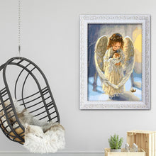 Charger l&#39;image dans la galerie, Bébé d’ange - diamant rond complet - 40x30cm
