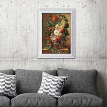 Charger l&#39;image dans la galerie, Fleur - diamant rond complet - 40x30cm
