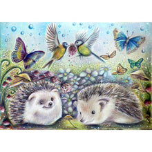 Charger l&#39;image dans la galerie, Hérisson - diamant rond complet - 40x30cm
