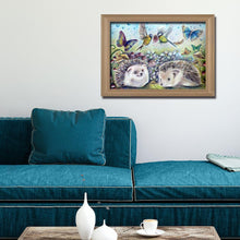 Charger l&#39;image dans la galerie, Hérisson - diamant rond complet - 40x30cm
