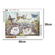 Charger l&#39;image dans la galerie, Hérisson - diamant rond complet - 40x30cm
