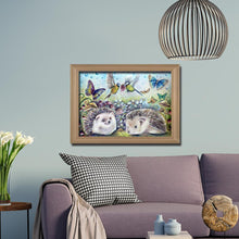 Charger l&#39;image dans la galerie, Hérisson - diamant rond complet - 40x30cm
