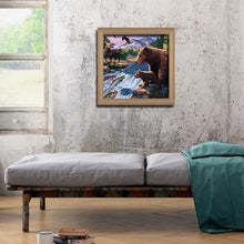 Charger l&#39;image dans la galerie, Ours - diamant rond complet - 30x30cm
