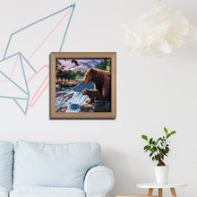 Charger l&#39;image dans la galerie, Ours - diamant rond complet - 30x30cm
