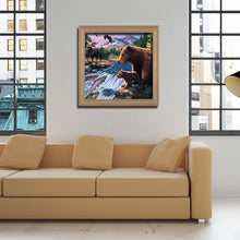 Charger l&#39;image dans la galerie, Ours - diamant rond complet - 30x30cm
