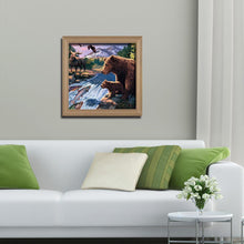 Charger l&#39;image dans la galerie, Ours - diamant rond complet - 30x30cm
