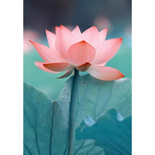 Charger l&#39;image dans la galerie, Lotus - diamant rond complet - 30x40cm
