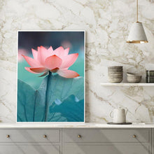 Charger l&#39;image dans la galerie, Lotus - diamant rond complet - 30x40cm
