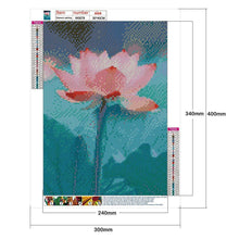 Charger l&#39;image dans la galerie, Lotus - diamant rond complet - 30x40cm
