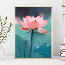 Charger l&#39;image dans la galerie, Lotus - diamant rond complet - 30x40cm
