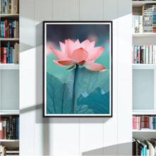 Charger l&#39;image dans la galerie, Lotus - diamant rond complet - 30x40cm
