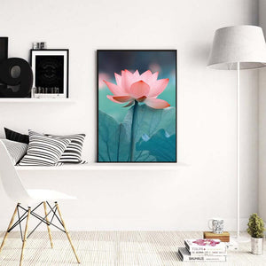 Lotus - diamant rond complet - 30x40cm