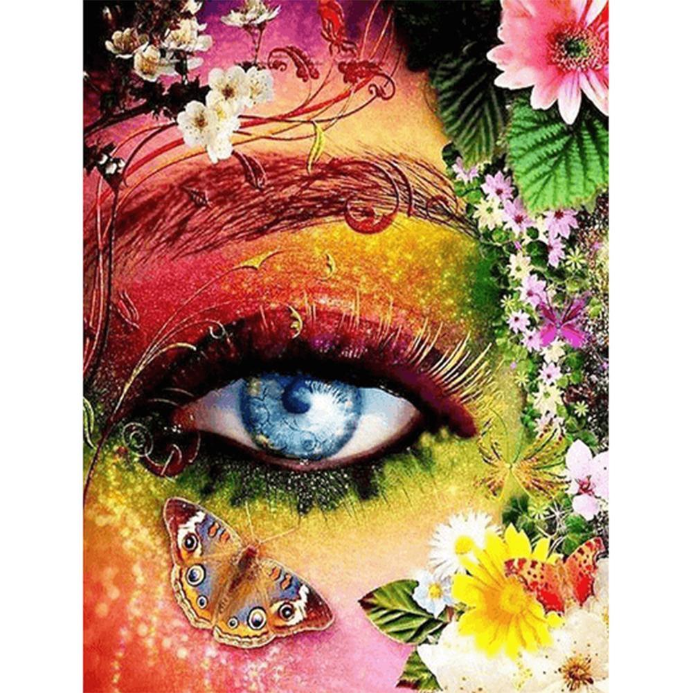 Yeux - peinture en diamant complet - 30x40cm