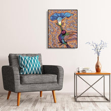 Charger l&#39;image dans la galerie, Oiseau et pétunia - peinture en diamant complet - 30x40cm
