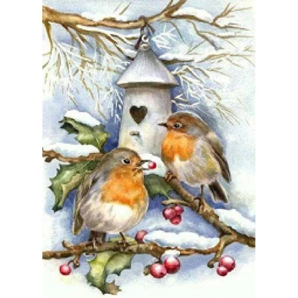 Oiseau - peinture en diamant complet - 30x40cm