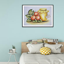 Charger l&#39;image dans la galerie, Fruit - diamant rond complet - 40x30cm
