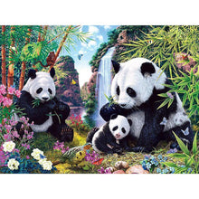 Charger l&#39;image dans la galerie, Panda - diamant rond complet - 40x30cm

