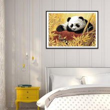Charger l&#39;image dans la galerie, Panda - diamant rond complet - 40x30cm
