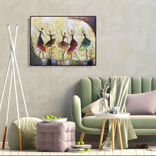 Charger l&#39;image dans la galerie, Danse - diamant rond complet - 40x30cm
