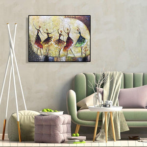 Danse - diamant rond complet - 40x30cm