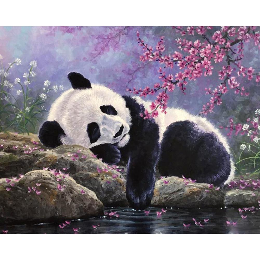 Panda - peinture en diamant complet - 40x30cm