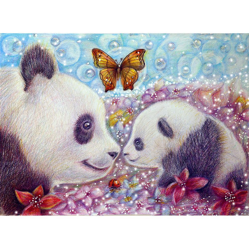 Panda - peinture en diamant complet - 40x30cm